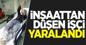 Siirt’te inşaat iskelesinden düşen işçi ağır yaralandı. Edinilen bilgilere göre,