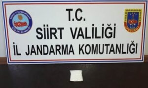 Siirt İl Jandarma Komutanlığınca alınan bir duyum üzerine düzenlenen uyuşturucu