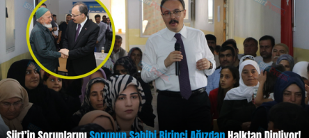 Siirt’in Sorunlarını Sorunun Sahibi Birinci Ağızdan Halktan Dinliyor!..