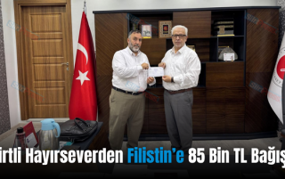 Siirtli Hayırseverden Filistin’e 85 Bin TL Bağış!..