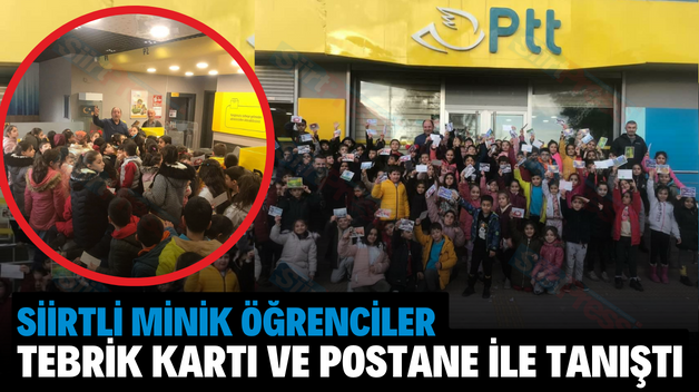 Siirtli Minik Öğrenciler Tebrik Kartı Ve Postane İle Tanıştı