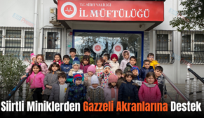 Siirtli Miniklerden Gazzeli Akranlarına Destek