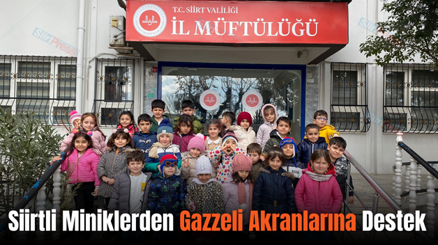 Siirtli Miniklerden Gazzeli Akranlarına Destek