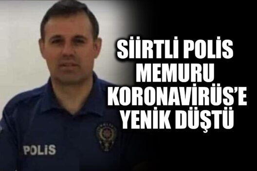 Manisa’da polis memuru olarak görev yapan Siirtli hemşerimiz Murat Alkın,