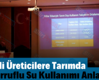 Siirtli Üreticilere Tarımda Tasarruflu Su Kullanımı Anlatıldı