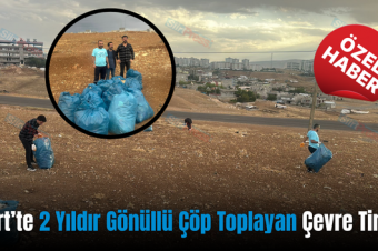 Siirt’te 2 Yıldır Gönüllü Çöp Toplayan Çevre Timi!
