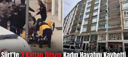 Siirt’te 3.Kattan Düşen Kadın Hayatını Kaybetti