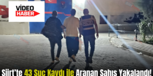 Siirt’te 43 Suç Kaydı ile Aranan Şahıs Yakalandı!
