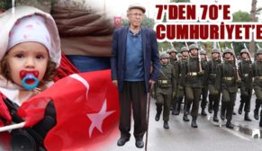 SİİRT’TE 7’DEN 70’E CUMHURİYET’E…