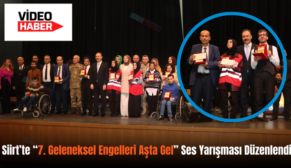 Siirt’te “7. Geleneksel Engelleri Aşta Gel” Ses Yarışması Düzenlendi