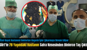 Siirt’te 78 Yaşındaki Hastanın Safra Kesesinden Binlerce Taş Çıktı