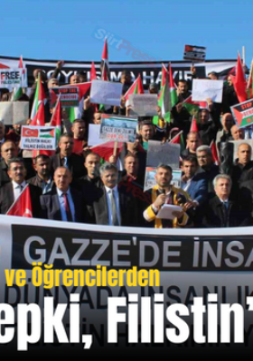 Siirt’te Akademisyen ve Öğrencilerden İsrail’e Tepki, Filistin’e Destek