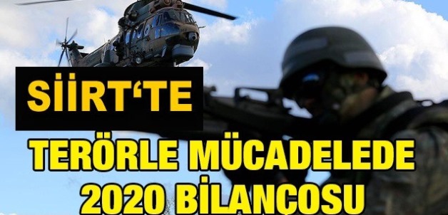 SİİRT’TE BİR YILDA PKK’YA BİN 132 OPERASYON GERÇEKLEŞTİRİLDİ, 31 TERÖRİST ETKİSİZ HALE GETİRİLDİ