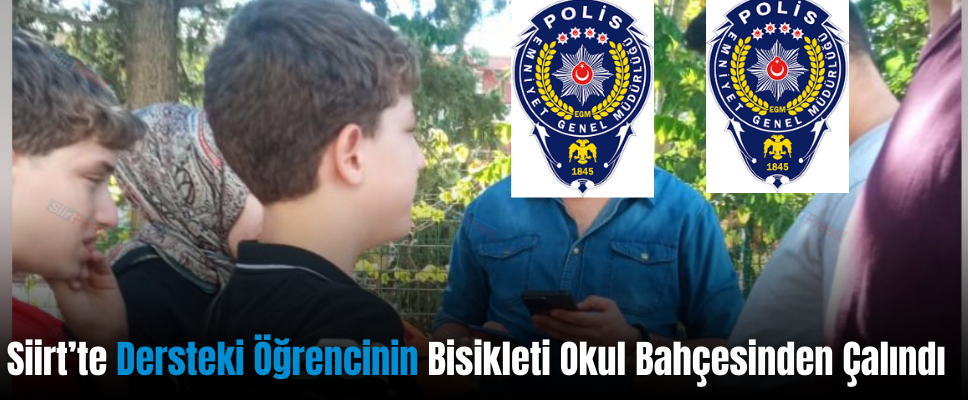 Siirt’te Dersteki Öğrencinin Bisikleti Okul Bahçesinden Çalındı