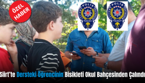 Siirt’te Dersteki Öğrencinin Bisikleti Okul Bahçesinden Çalındı