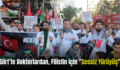 Siirt’te Doktorlardan, Filistin için “Sessiz Yürüyüş”
