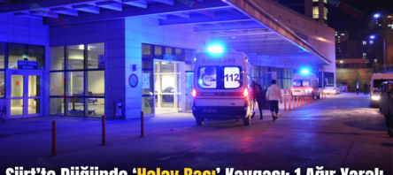 Siirt’te Düğünde ‘Halay Başı’ Kavgası: 1 Ağır Yaralı