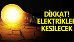 SİİRT İL VE GENELİNDE ELEKTRİK KESİNTİSİ UYARISI