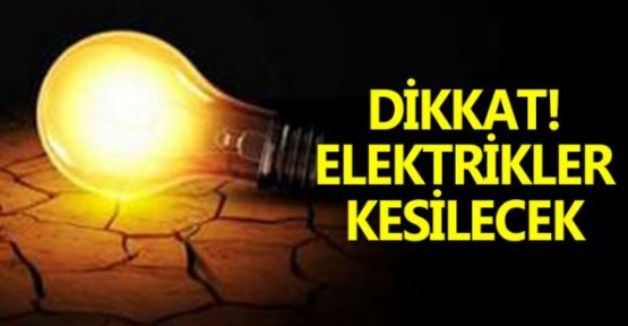 SİİRT İL VE GENELİNDE ELEKTRİK KESİNTİSİ UYARISI