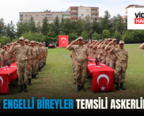 SİİRT’TE ENGELLİ BİREYLER TEMSİLİ ASKERLİK YAPTI