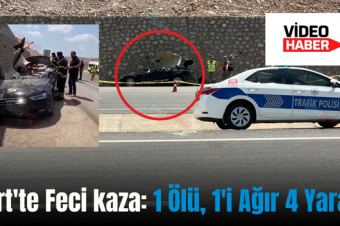 Siirt’te Feci kaza: 1 Ölü, 1’i Ağır 4 Yaralı!