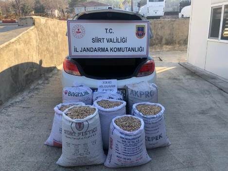 Siirt’te Fıstık İşletme Fabrikasından Fıstık çalan hırsızlar düzenlenen operasyonla kıskıvrak