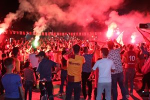 SporToto Süper Lig´in 33. haftasında Galasaray´ın Medipol Başakşehir´i 2-1 yenerek