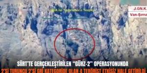 SİİRT’TE GERÇEKLEŞTİRİLEN “GÜRZ-2” OPERASYONUNDA 2’Sİ TURUNCU 2’Sİ GRİ KATEGORİDE OLAN 4 TERÖRİST ETKİSİZ HALE GETİRİLDİ