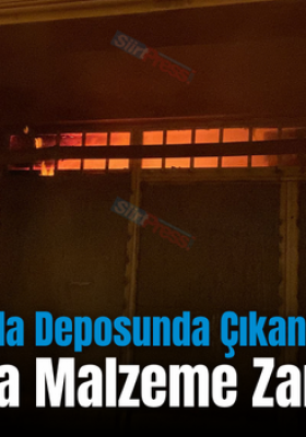 Siirt’te Gıda Deposunda Çıkan Yangında Çok Sayıda Malzeme Zarar Gördü
