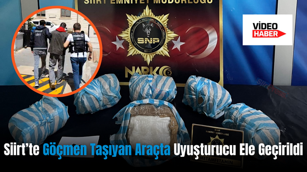 Siirt’te Göçmen Taşıyan Araçta Uyuşturucu Ele Geçirildi