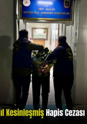 Siirt’te Hakkında 18 Yıl Kesinleşmiş Hapis Cezası Olan Firari Yakalandı!