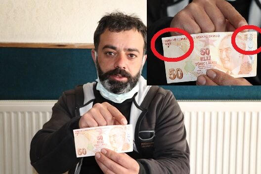 Siirt’te eline geçen hatalı basım 50 TL’yi satışa çıkaran 31