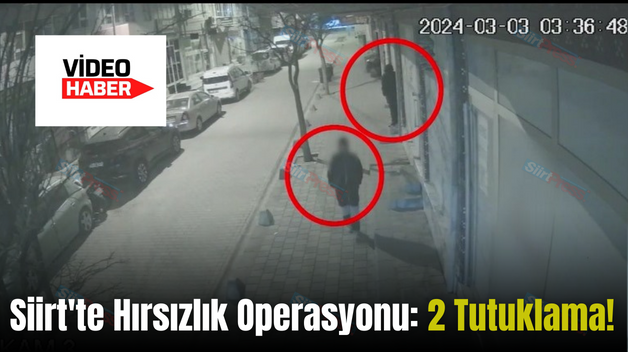 Siirt’te Hırsızlık Operasyonu: 2 Tutuklama!