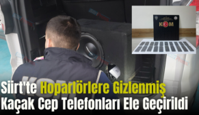 Siirt’te Hoparlörlere Gizlenmiş Kaçak Cep Telefonları Ele Geçirildi