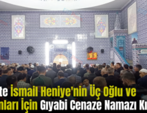 Siirt’te İsmail Heniye’nin Üç Oğlu ve Torunları İçin Gıyabi Cenaze Namazı Kılındı