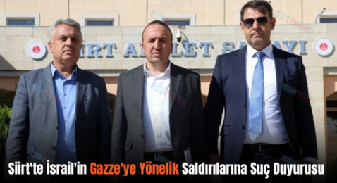 Siirt’te İsrail’in Gazze’ye Yönelik Saldırılarına Suç Duyurusu