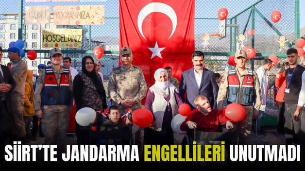 SİİRT’TE JANDARMA ENGELLİLERİ UNUTMADI