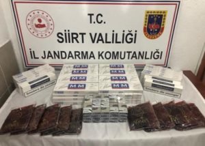 Siirt İl Jandarma Komutanlığı ekiplerince durdurulan bir araçta yapılan aramada,