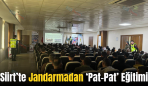 Siirt’te Jandarmadan ‘Pat-Pat’ Eğitimi