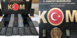 SİİRT’TE KAÇAK CEP TELEFONU VE TARİHİ ESER ELE GEÇİRİLDİ