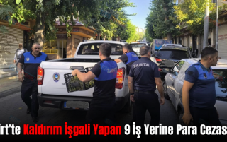 Siirt’te Kaldırım İşgali Yapan 9 İş Yerine Para Cezası!..