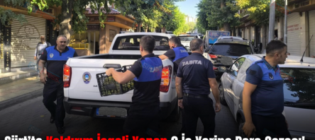 Siirt’te Kaldırım İşgali Yapan 9 İş Yerine Para Cezası!..