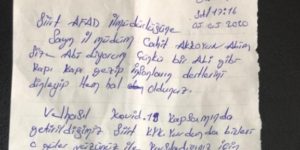 SİİRT’TE KARANTİNA SÜRESİ DOLAN VATANDAŞLARDAN GERİYE DUYGULANDIRAN MEKTUPLAR KALDI