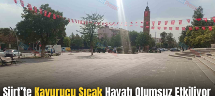 Siirt’te Kavurucu Sıcak Hayatı Olumsuz Etkiliyor