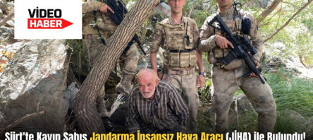 Siirt’te Kayıp Şahıs Jandarma İnsansız Hava Aracı (JİHA) ile Bulundu!