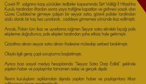 KULAKTAN DUYMA HABERE VALİLİKTEN YALANLAMA…