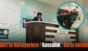 Siirt’te Kursiyerlere “Gassallık” Dersi Verildi