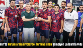 Siirt’te Kurumlararası Voleybol Turnuvasında Şampiyon Jandarma Oldu