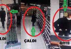 MARKETTEKİ ‘ÇAY HIRSIZI’ KAMERADA!..