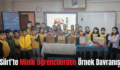 Siirt’te Minik Öğrencilerden Örnek Davranış